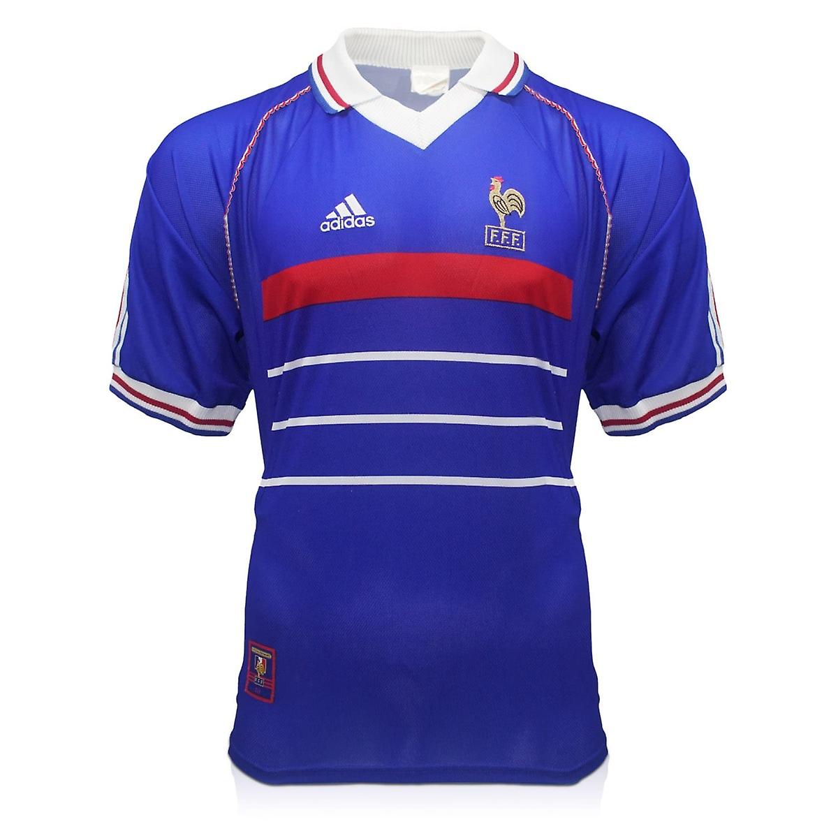 France Men's Home Shirt 1998 Zinedine Zidane